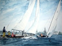 Seglerwoche_Regentag  - 60 x 50 cm